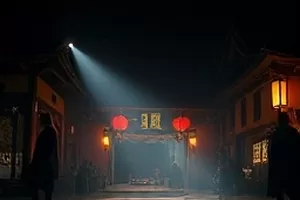 《九号候车室》封面，深夜候车厅与长椅灯光的系列剧画面