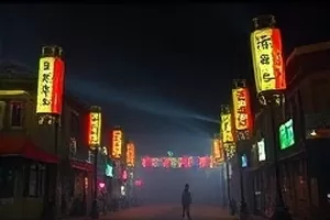 《春汛》封面，河面涨水与岸边柳枝的纪录片画面